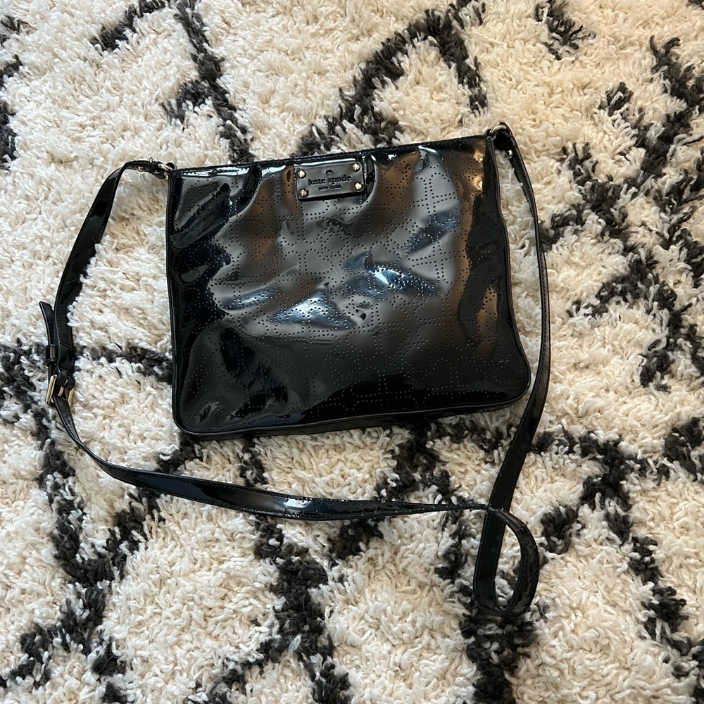 Kate Spade patten leather crossbody‎ purse